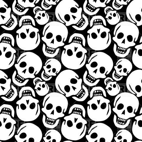 480x480 Skull Pattern Vector Image Of Backgrounds, Textures, Abstract
