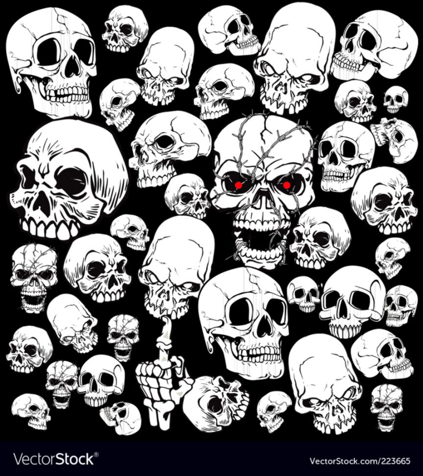 863x972 Vector Skulls Background Wallpaper Wallpapers Space