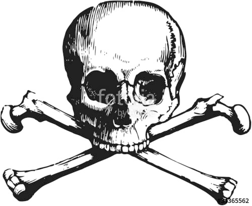 500x408 Vector Skull And Crossbones Stock Image And Royalty Free Vector
