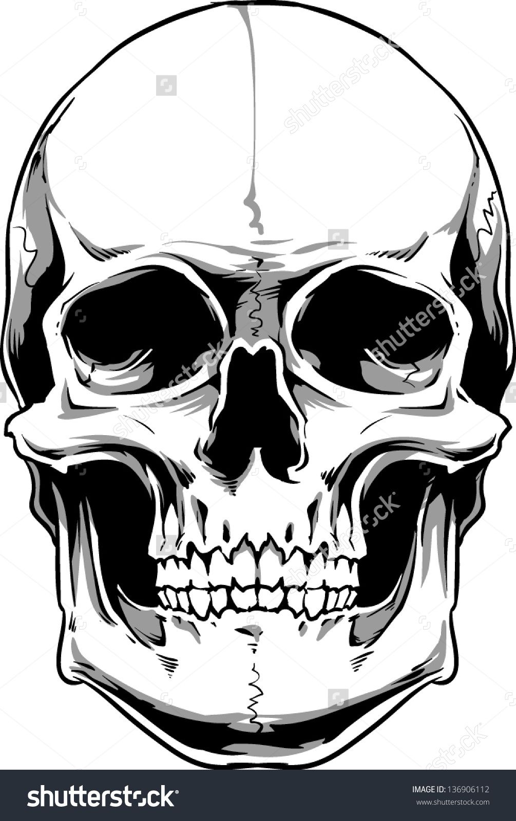 1005x1600 Vector Skull Artwork Awesome In Skull Artwork, Skull Art