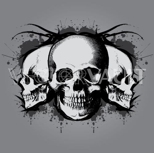 500x498 Buy Vector Skulls Illustration Royalty Free Vectors