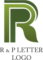145x200 R P Letter Logo Vector