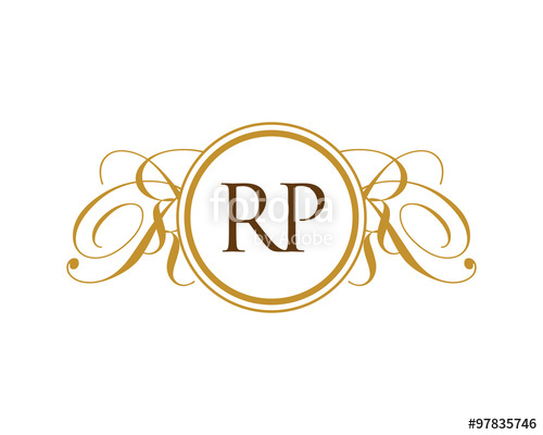 500x400 Rp Luxury Ornament Initial Logo Stock Image And Royalty Free