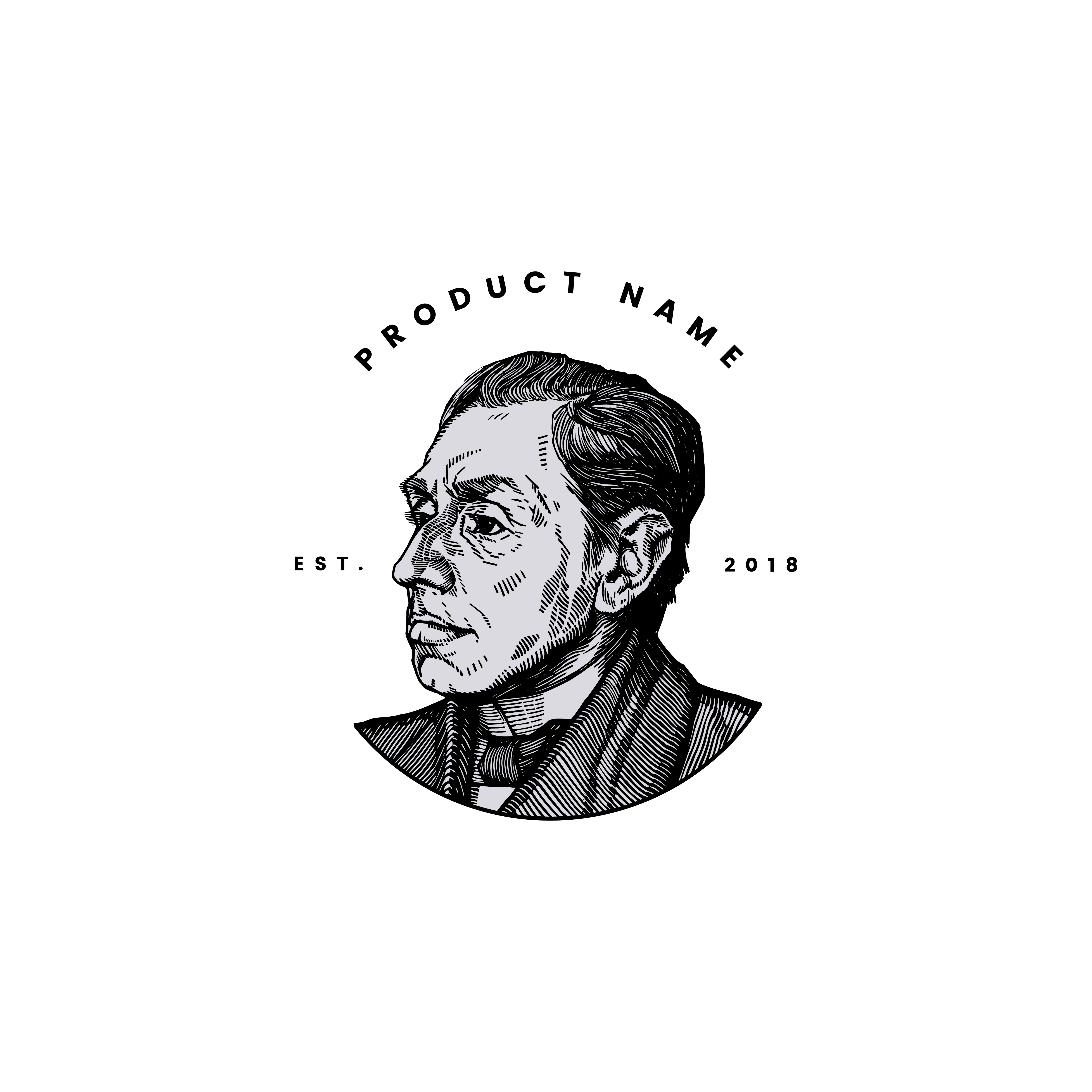 5000x5000 Vintage Illustration Of Vintage Logo Vector