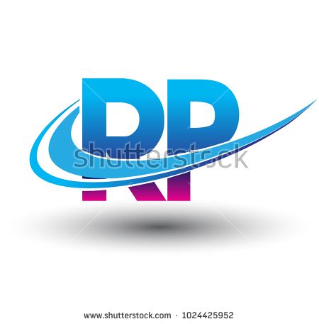 450x456 Initial Letter Rp Logotype Company Name Colored Blue And Magenta