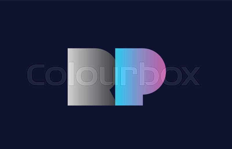 800x514 Initial Alphabet Letter Rp R P Logo Stock Vector Colourbox