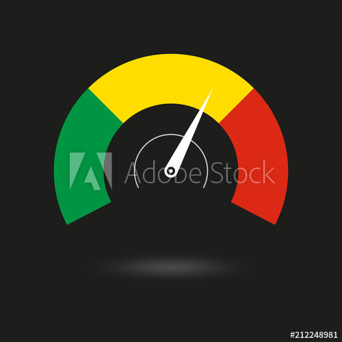 500x500 Speedometer Icon Gauge And Rpm Meter Logo Vector Illustration
