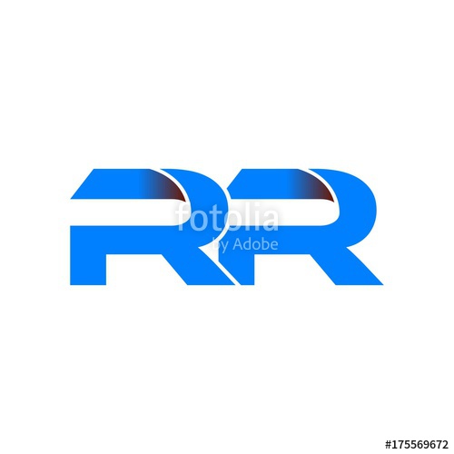 Rr Logo Initial Logo Vector Modern Blue Fold Style Stock Image 500x500 Rr Logo Initial Logo Vector Modern Blue Fold Style Stock Image