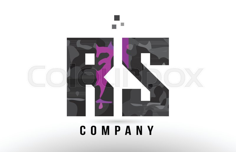 800x514 Purple Black Alphabet Letter Rs R S Stock Vector Colourbox