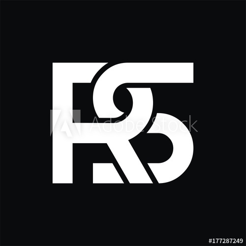 500x500 Rs Logo Initial Letter Design Template Vector