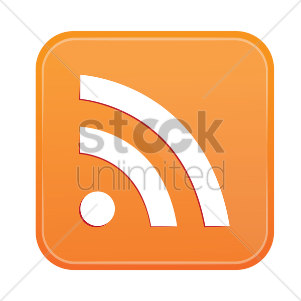 600x600 Rss Icon Vector Image