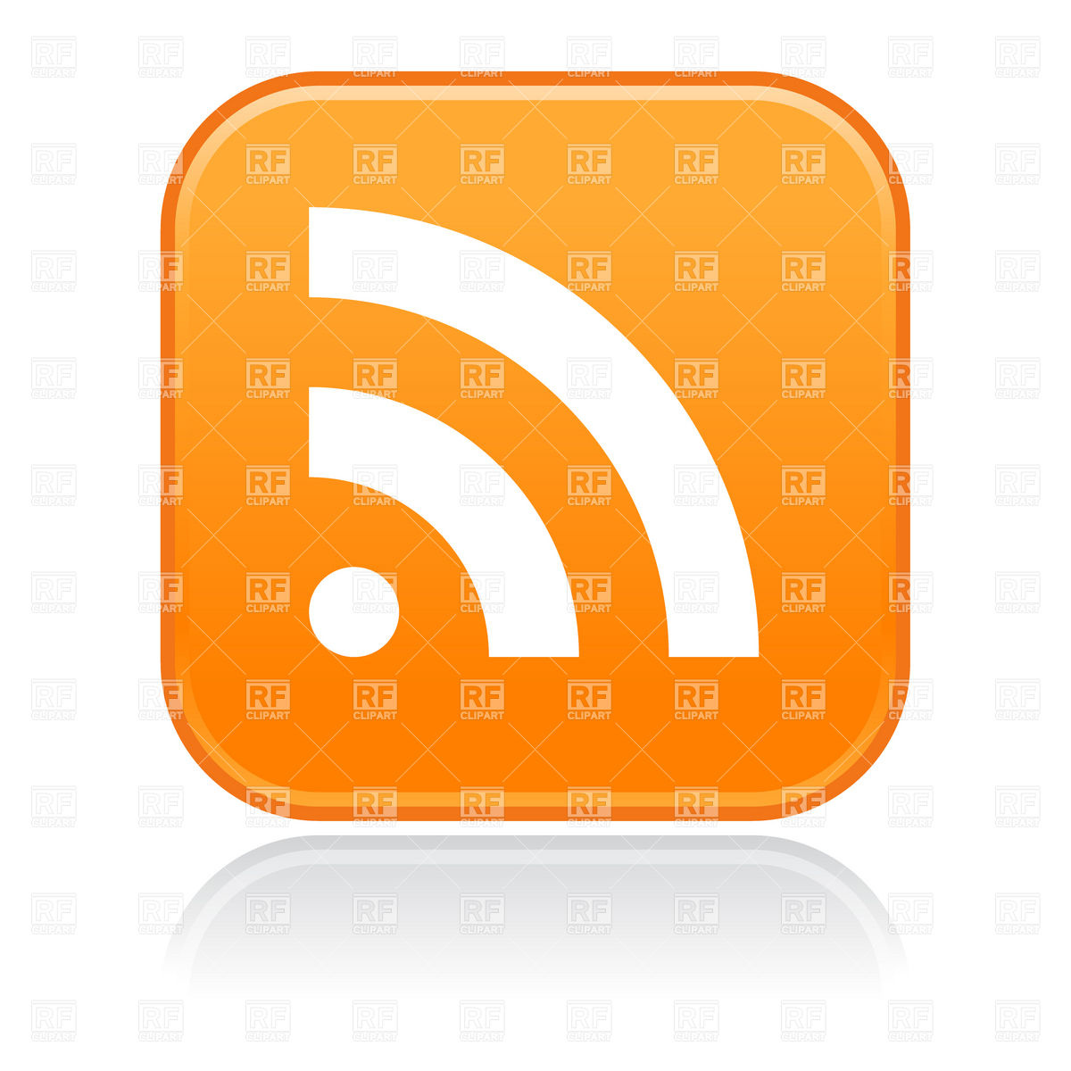 1200x1200 Web Button With Rss Icon Vector Image Of Signs, Symbols, Maps