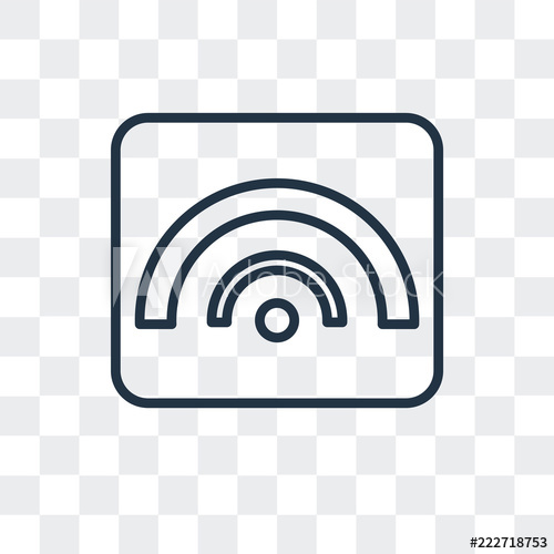 500x500 Rss Icon Isolated On Transparent Background Modern And Editable