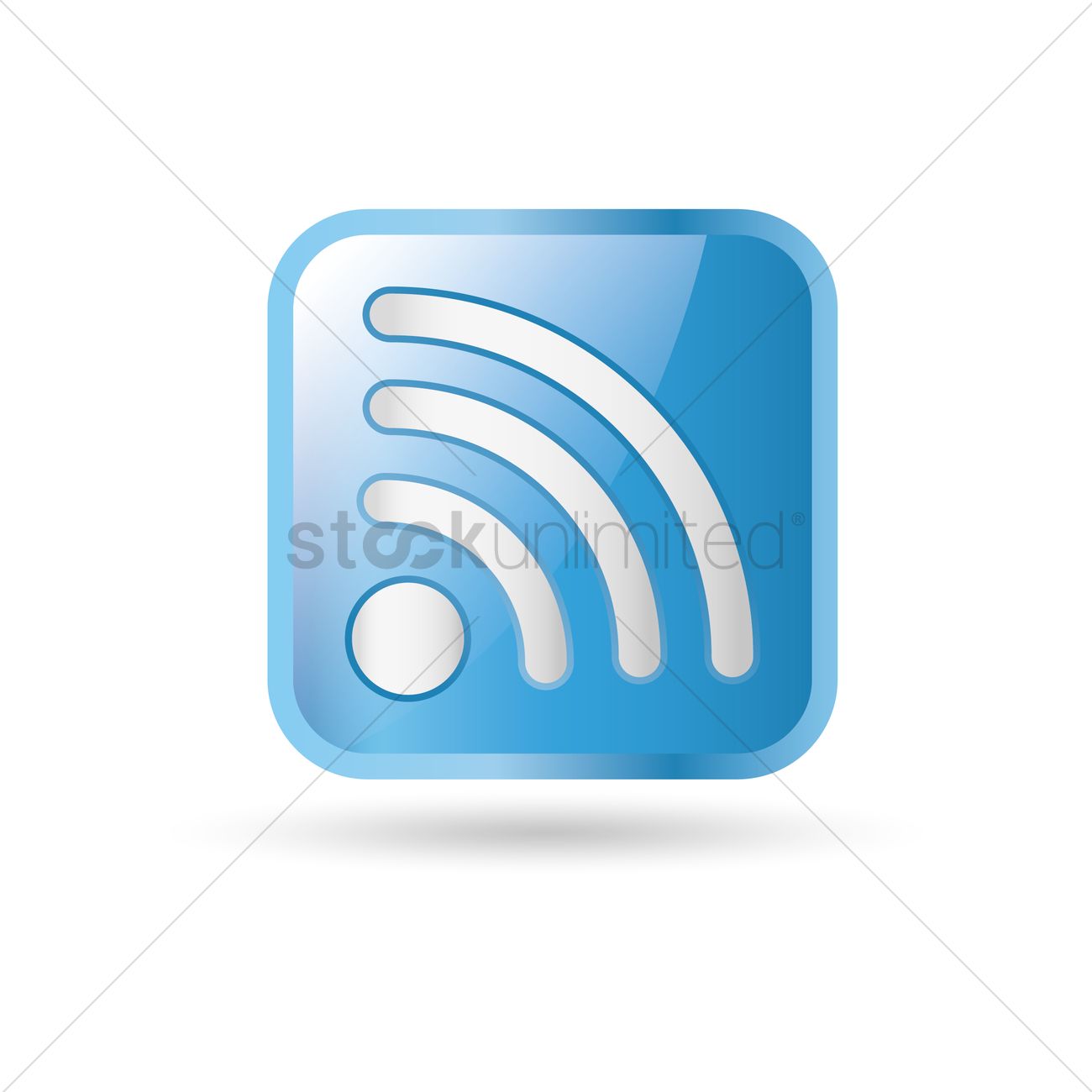 1300x1300 Rss Symbol Vector Image