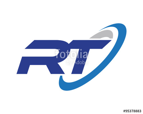 500x400 Rt Letter Swoosh Media Technology Logo Stock Image And Royalty