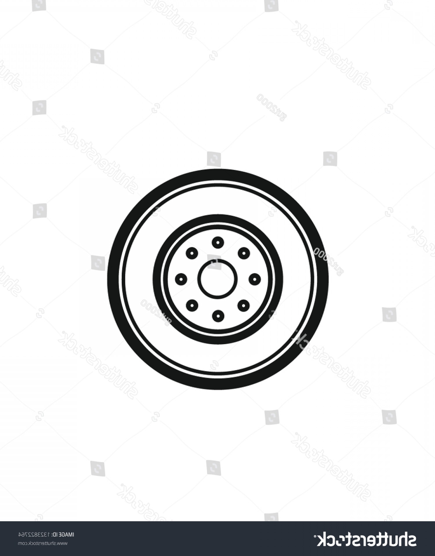 1500x1920 Carwheel Black White Logo Vector Hoodamathrun