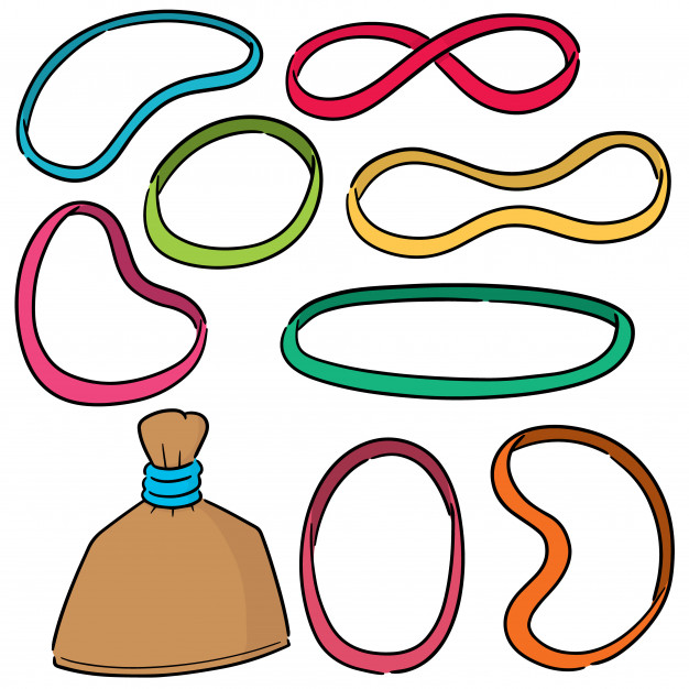 626x626 Set Of Rubber Band Vector Premium Download