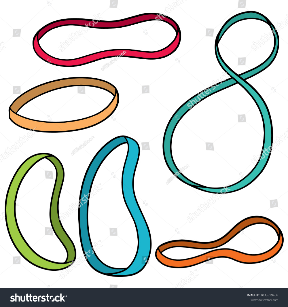 1000x1066 Vector Set Of Rubber Band Cartoon In Rubber Bands, Band