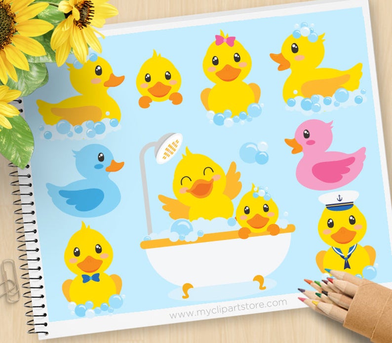 794x695 Bath Time Ducky Clipart Rubber Ducky Yellow Duck Clipart Etsy