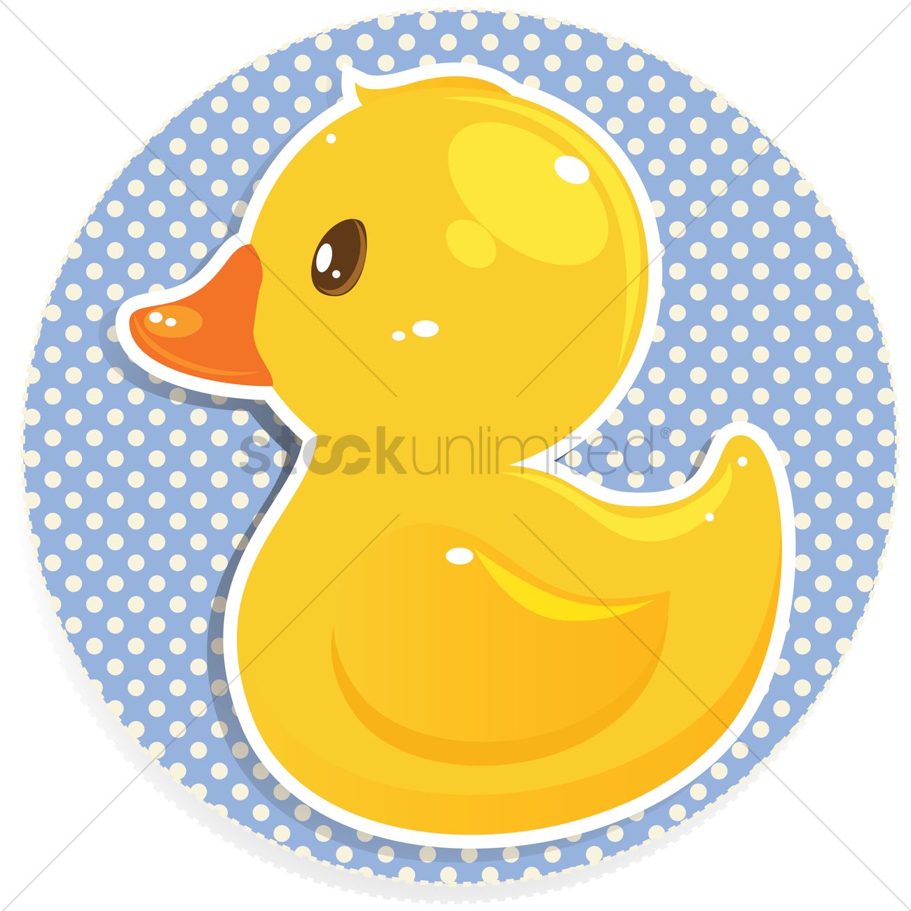 1300x1300 Rubber Duck Vector Image