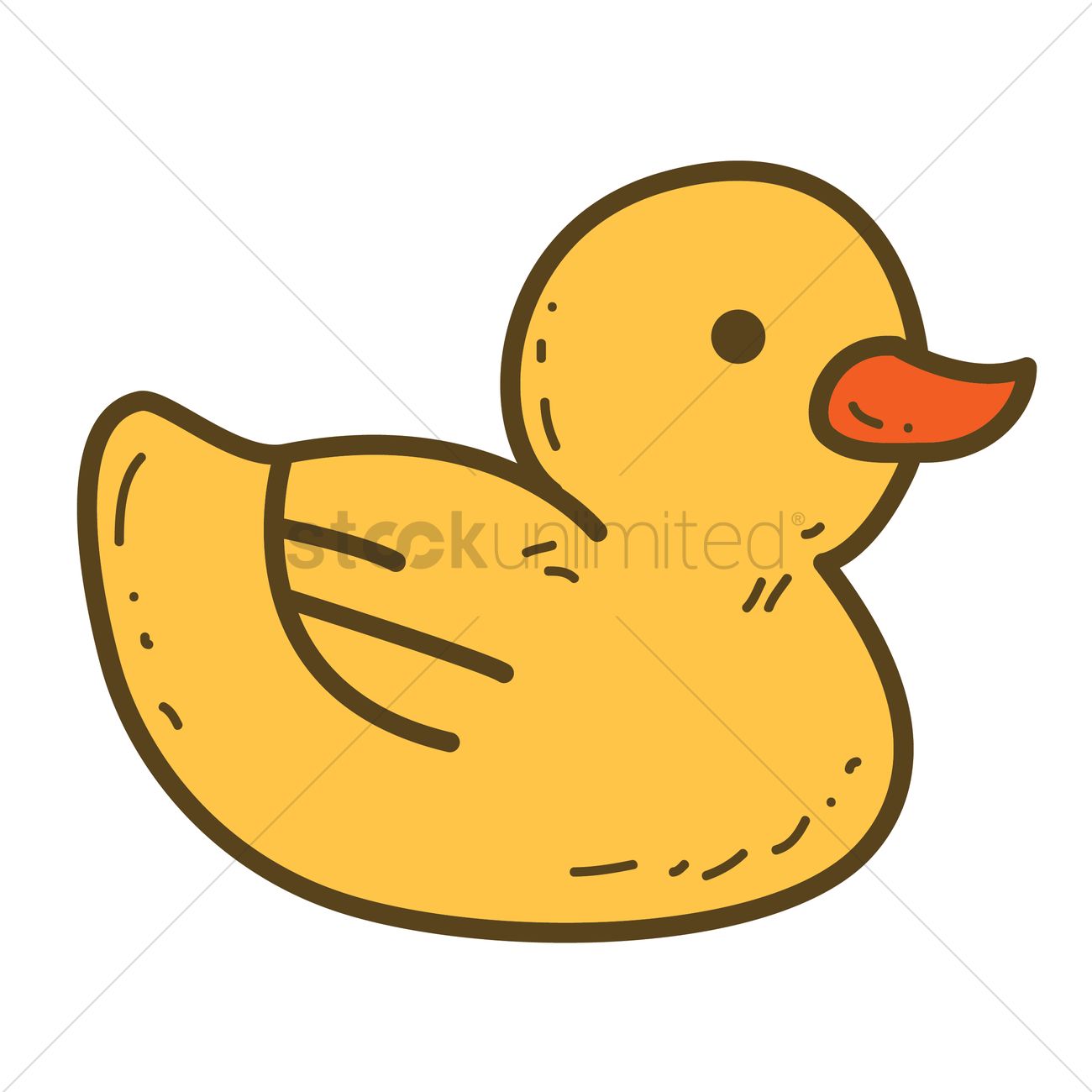 1300x1300 Free Rubber Duck Vector Image