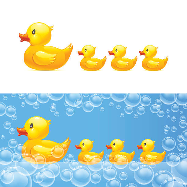 612x612 Rubber Duck In Water Clipart