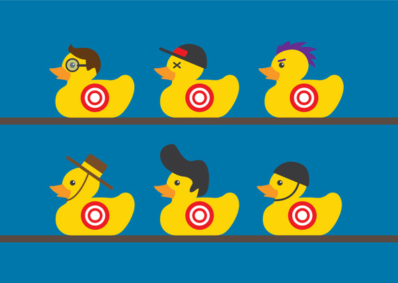 572x407 Rubber Duck Target Vector Free Vector Download