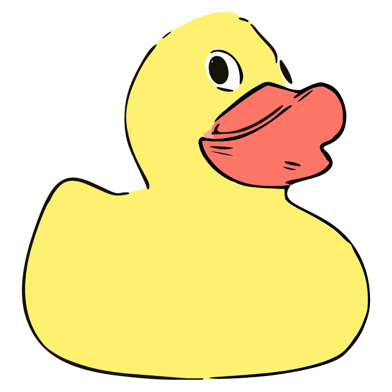 800x800 Rubber Duck Vector Graphic Art Free Vector Silhouette Graphics