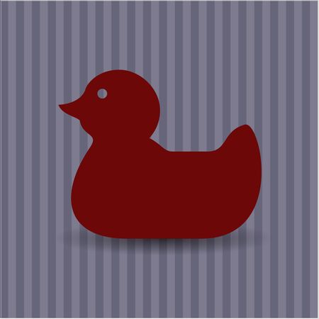450x450 Rubber Duck Vector Icon Freestock Vectors