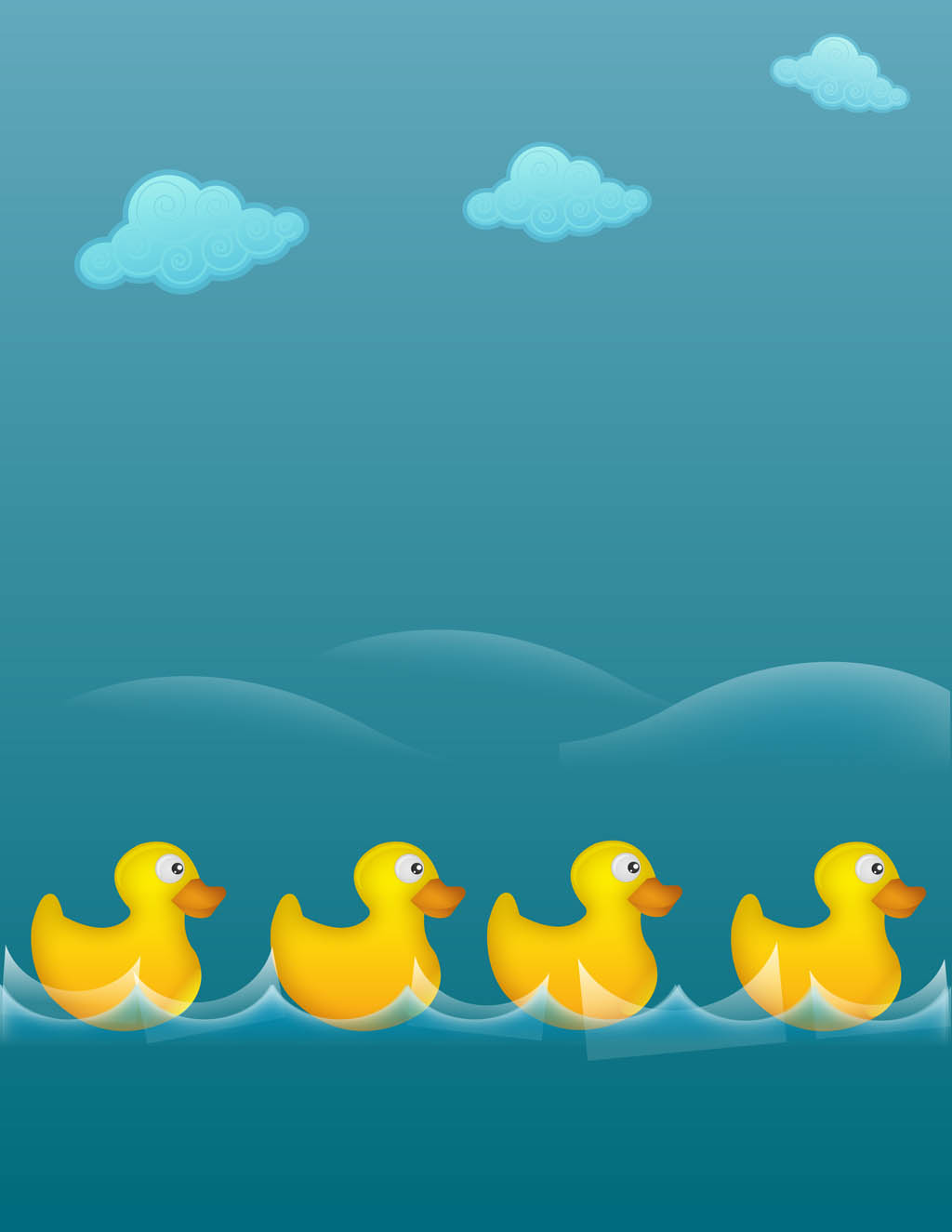 1024x1325 Rubber Ducks Illustration Vector Art Graphics