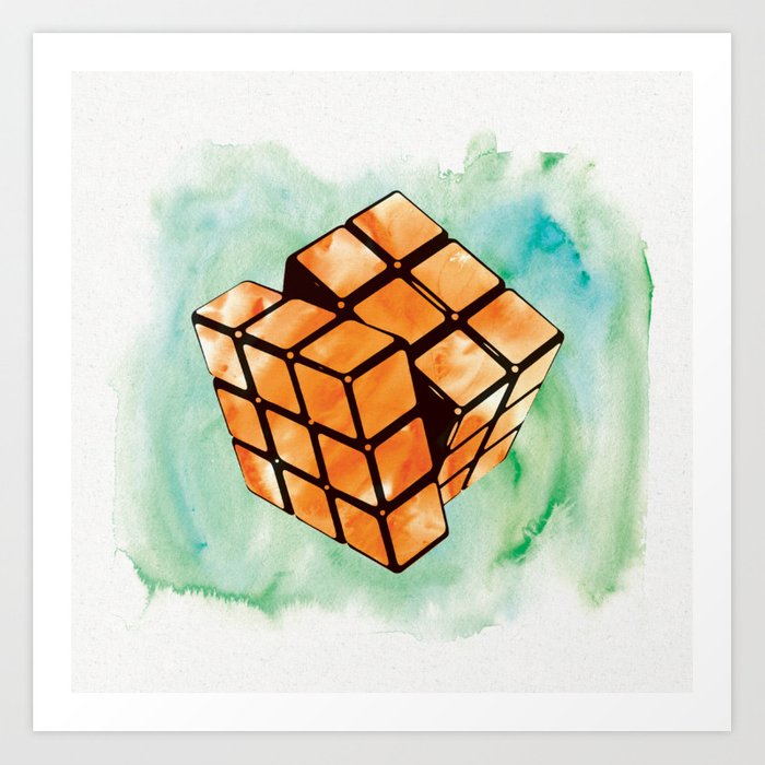 Retro Rubik's Cube 700x700 Retro Rubik's Cube