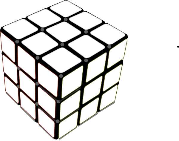 Rubiks Cube White Clip Art 600x472 Rubiks Cube White Clip Art
