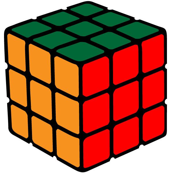 600x600 Rubik's Cube Vector Various Vectors Cube, Free Vector Images