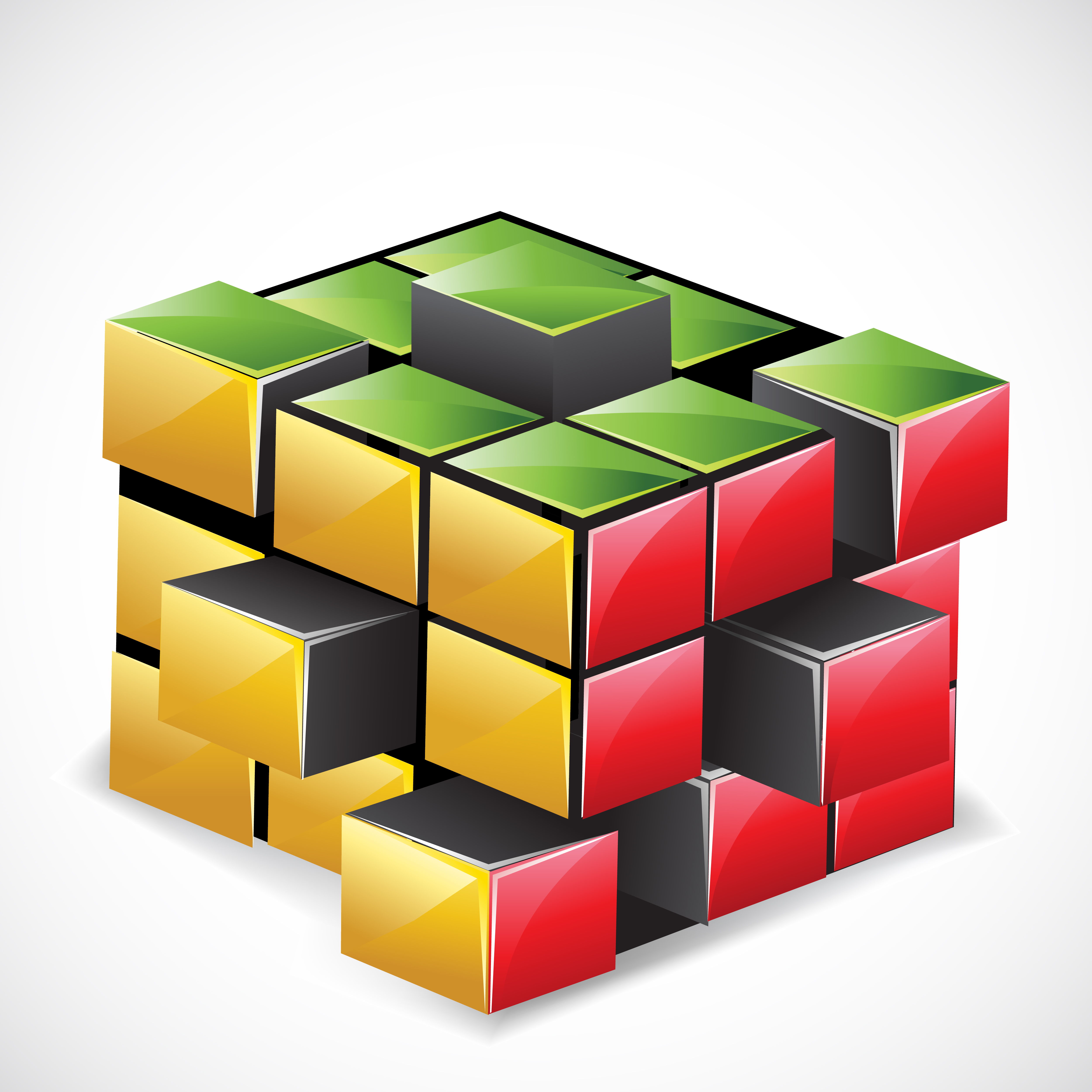 5000x5000 Rubix Cube Free Vector Art