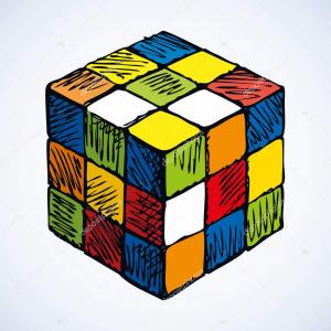 300x300 Stock Illustration Icon Of Rubiks Cube Vector Newwaysys
