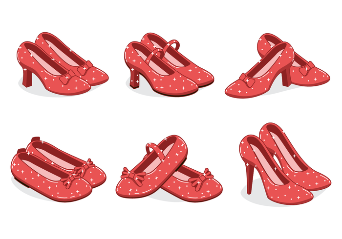 Ruby Slippers Vector With Sparkly Effect 700x490 Ruby Slippers Vector With Sparkly Effect