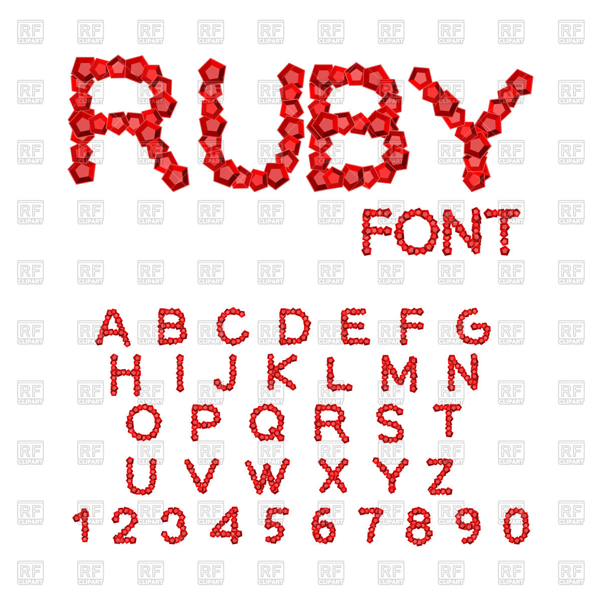 1200x1200 Ruby Font