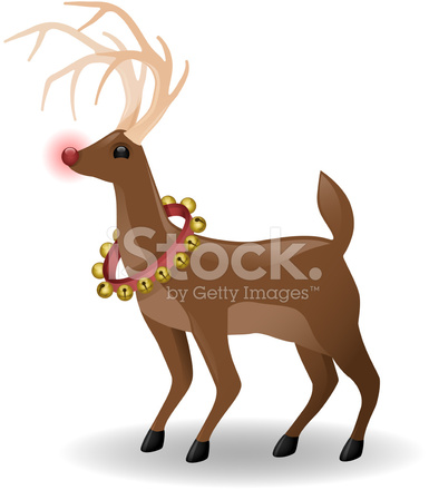 385x440 Rudolph The Red Nosed Reindeer Stock Vector