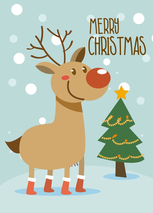 Rudolph The Red Nosed Reindeer Vector at Vectorified.com | Collection ...