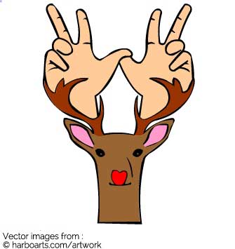 Download Deer With Antler Hands 335x355 Download Deer With Antler Hands