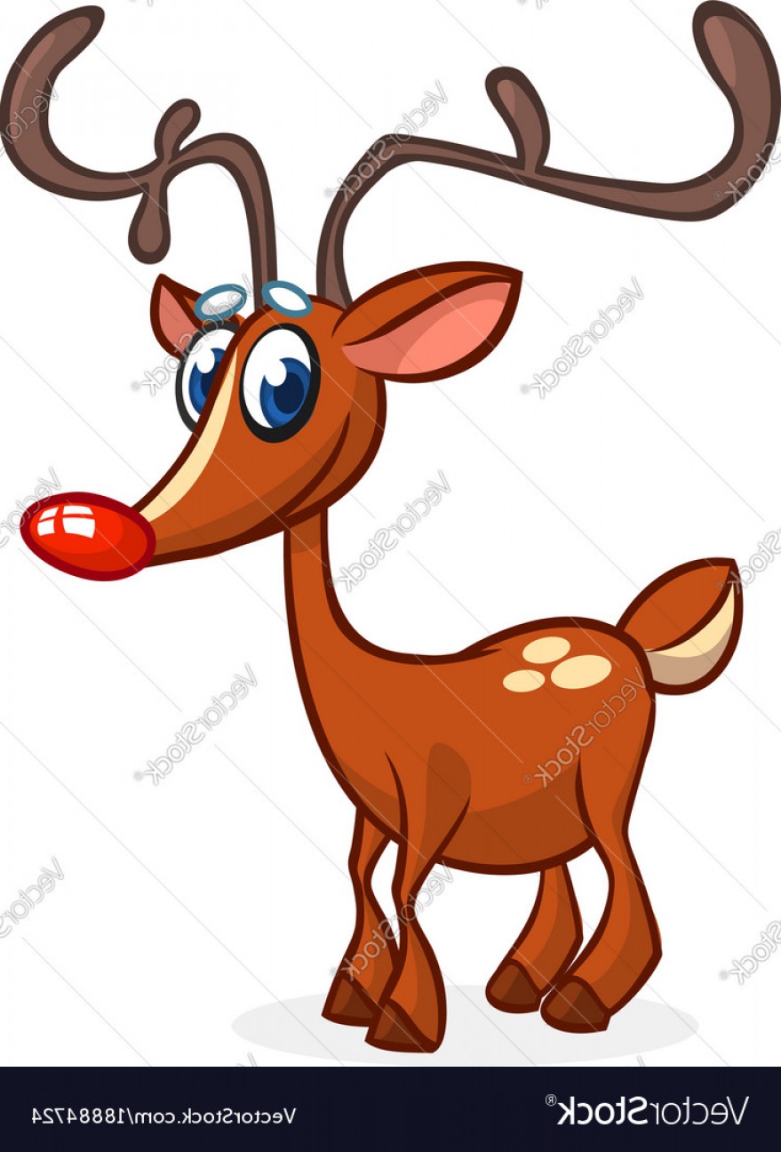 Cartoon Red Nose Reindeer Rudolph Vector Soidergi 879x1296 Cartoon Red Nose Reindeer Rudolph Vector Soidergi