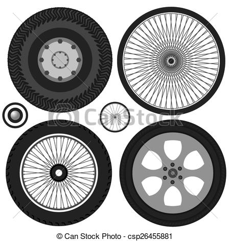 450x470 Rueda, Vector Rueda, Imagen, Aislar, Vector, Blanco