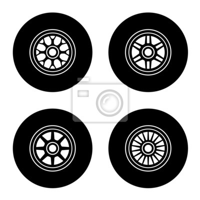 400x400 De Rueda Vector Fotomural Fotomurales