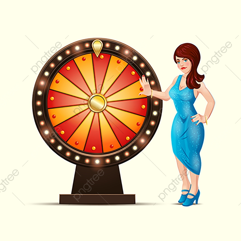 800x800 Vector Cartoon De Una Mujer Con Suerte Se Vuelve