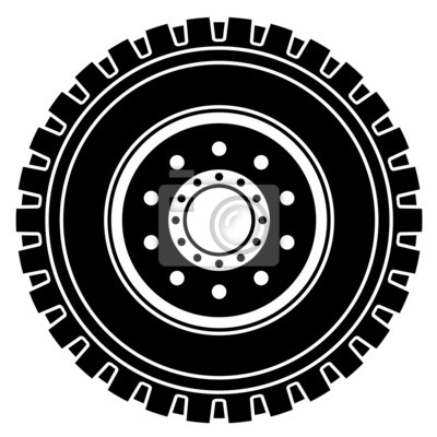 400x400 Vector De Ruedas Con Negro, Blanco, Fotomural