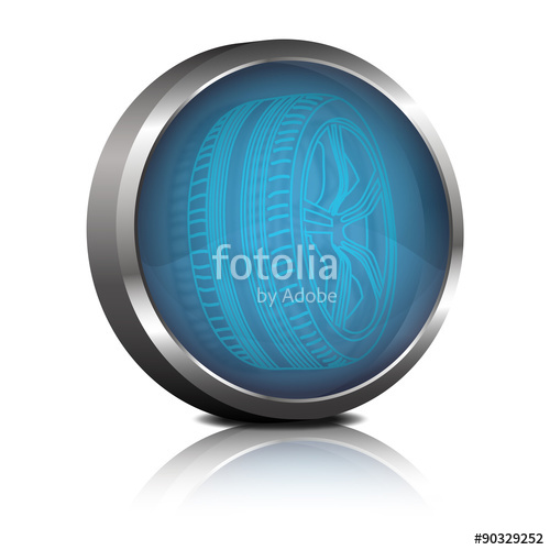 500x500 Icono Sobre Fondo Blanco Rueda Stock Image And Royalty Free