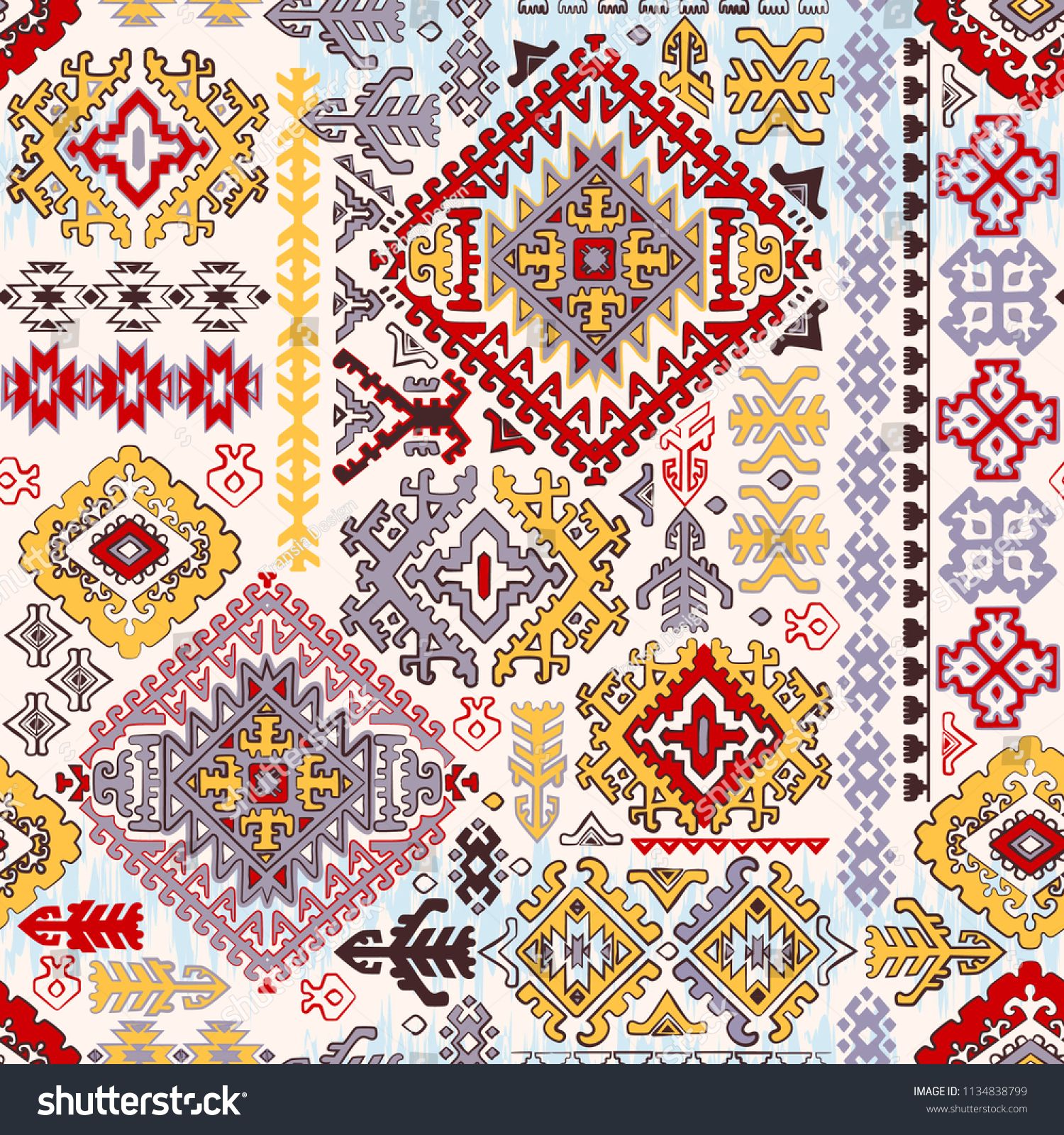 1500x1600 Indian Rug Paisley Ornament Pattern Ethnic Mandala Towel, Yoga