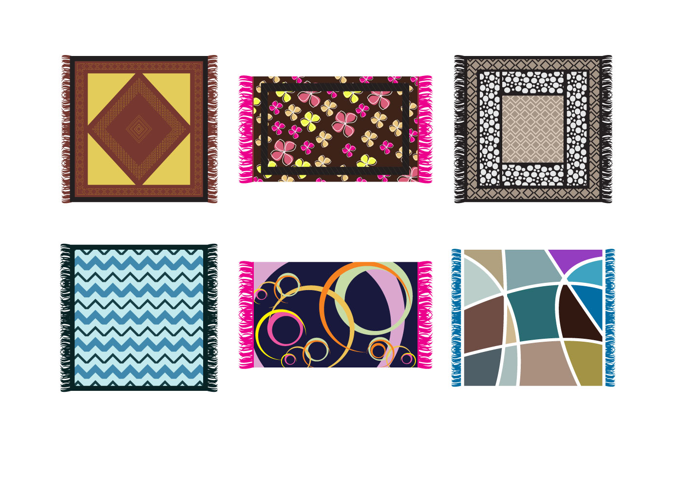 1400x980 Rug Free Vector Art