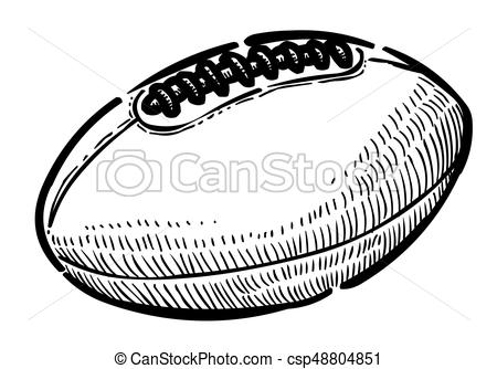 450x334 Cartoon Image Of Rugby Ball An Artistic Freehand Picture