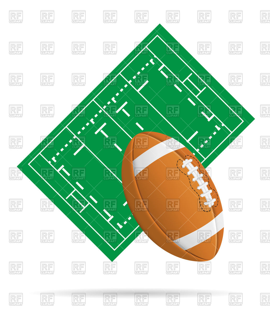 1032x1200 Field For Rugby With Rugby Ball Vector Image Of Sport And Leisure